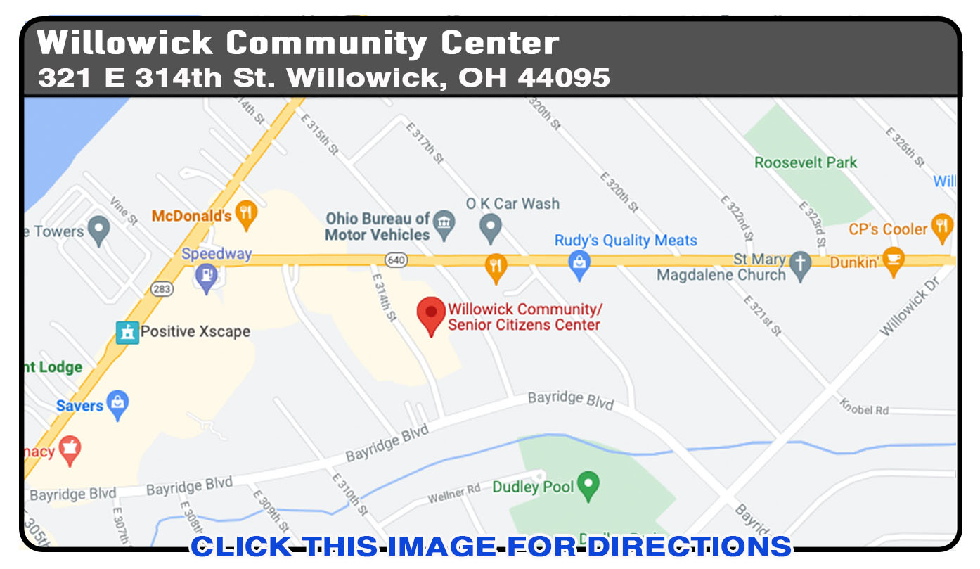 Willowick Community Center Directions